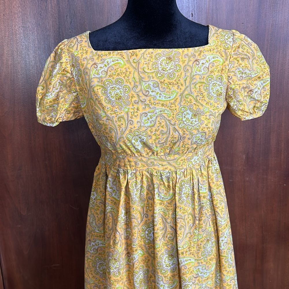 Vintage 70s Handmade Babydoll Dress XS - Picture 3 of 9